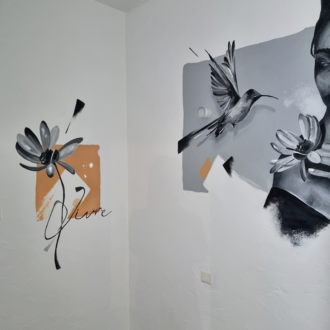 fresque murale interieur