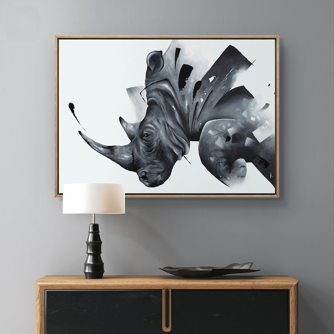 tableau portrait noir et blanc artiste peintre