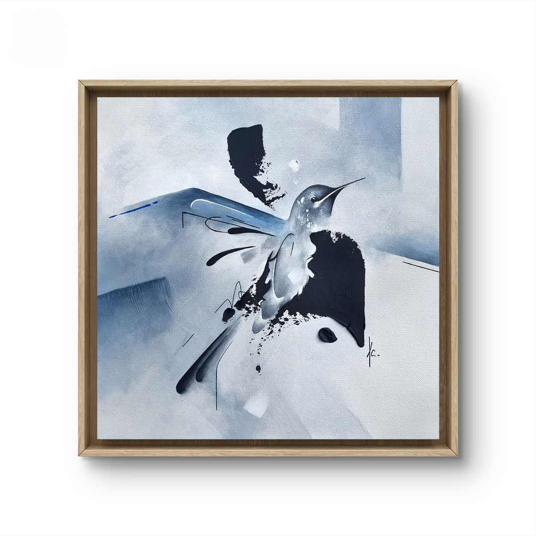 tableau portrait noir et blanc artiste peintre