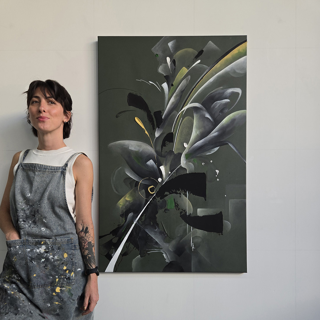 tableau portrait noir et blanc artiste peintre